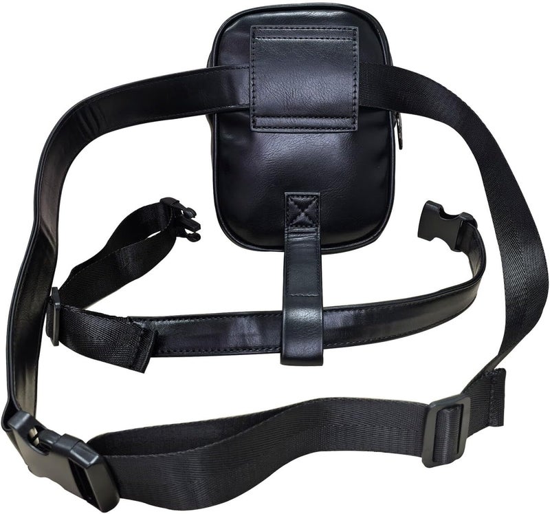 Larswon Plus Size Leg Harness Bag for Women - Synthetic Leather Thigh Pouch Hip Fanny Pack - Image 3